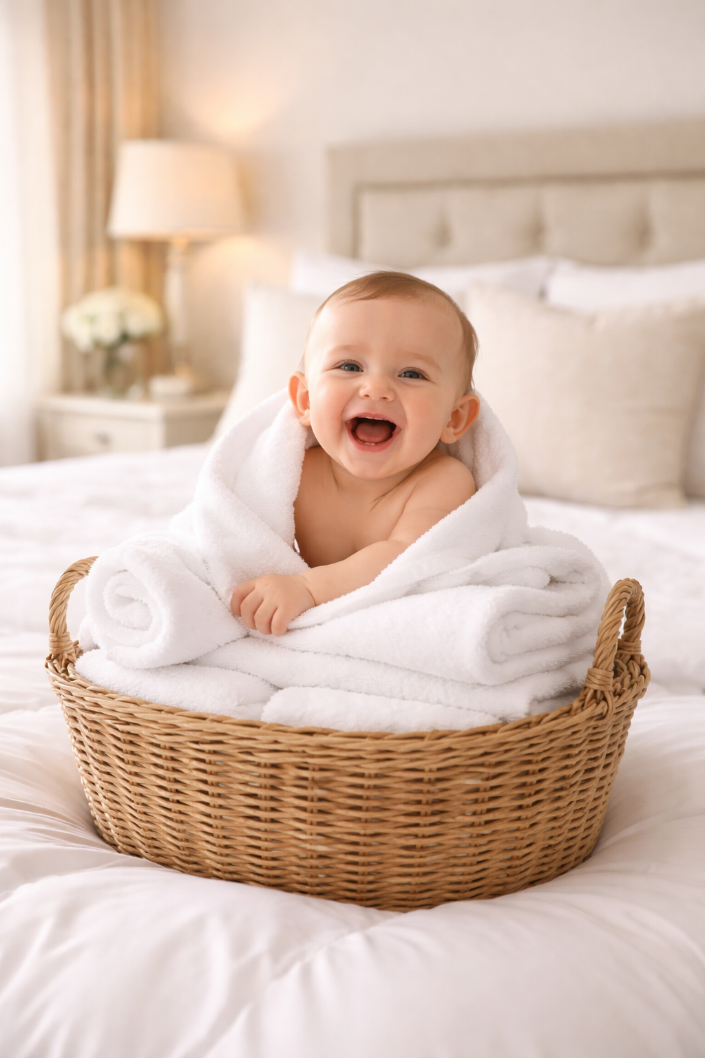 Baby in basket